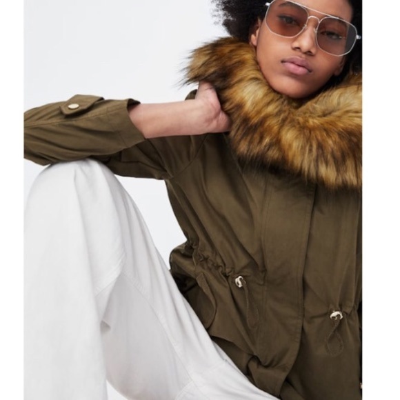 ZARA Short Hooded Parka - Picture 8 of 8